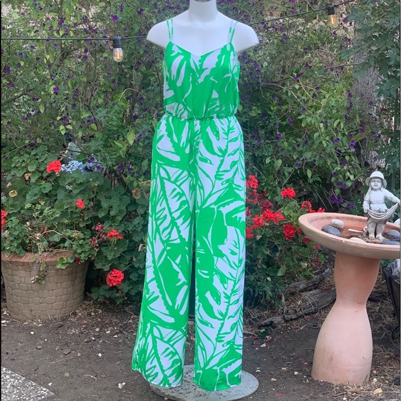Lilly Pulitzer 20th Anniversary Boom Boom Wide Leg Jumpsuit w/ Pockets Sz Sm - Picture 4 of 13
